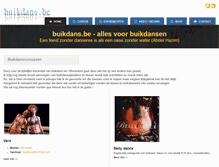 Tablet Screenshot of buikdans.be